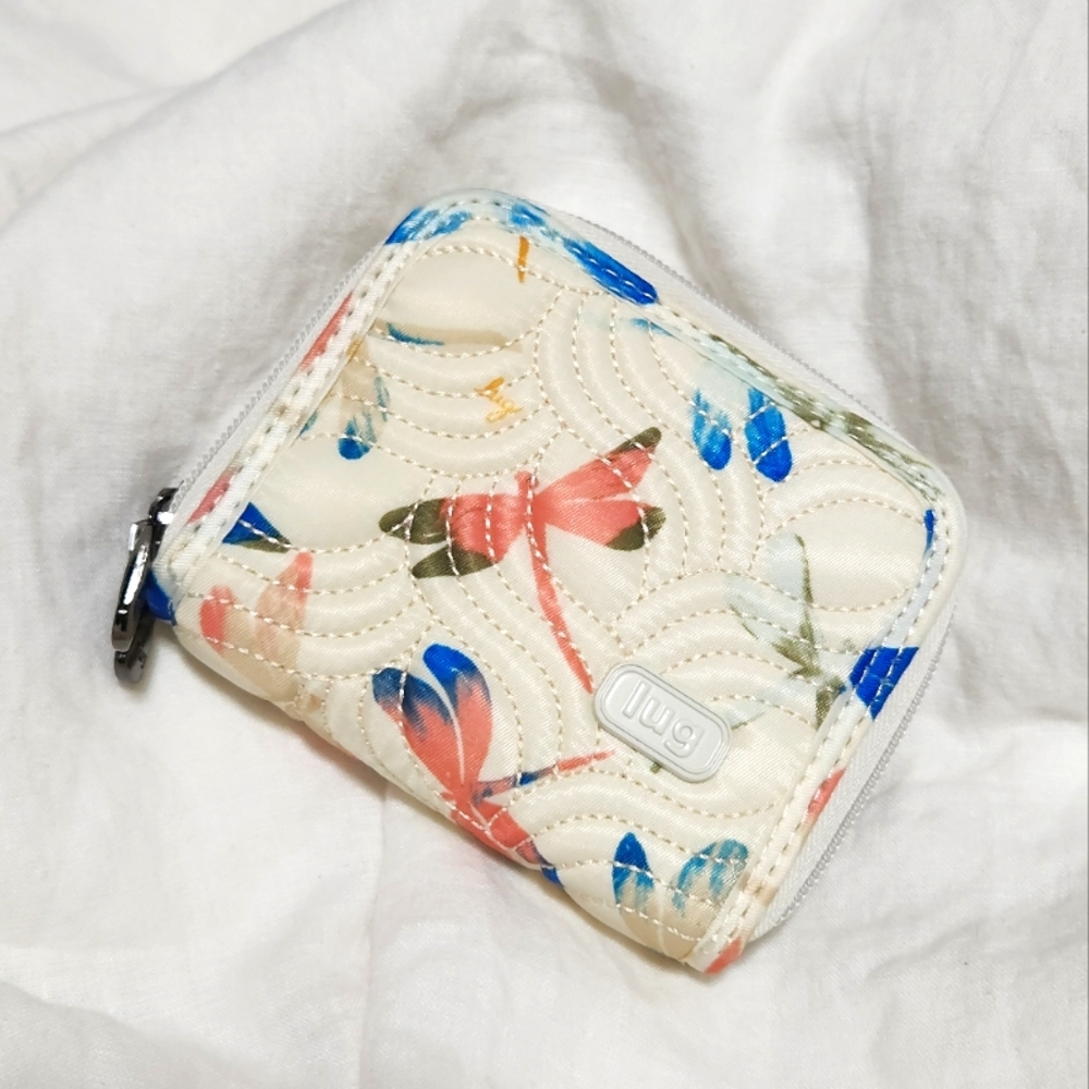 Lug Splits Compact Wallet in Dragonfly Multi